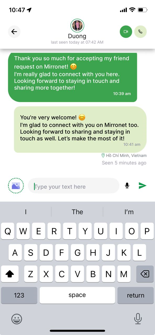 Messaging & Video Calls screenshot